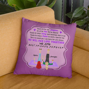 We Are Best Friends Forever-Personalized Square Pillow CC-Gift For Friends- Friends Pillow - Pillow - GoDuckee