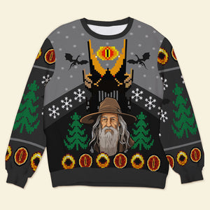 Gift For Movie Fans, Personalized Knitted Ugly Sweater, TV Series Fan Sweater, Christmas Gift 01HUXX280923 - AOP Products - GoDuckee