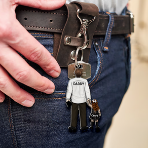 Dad Keychain - Personalized Gifts For Dad 11QHHU020525HG - Keychains - GoDuckee