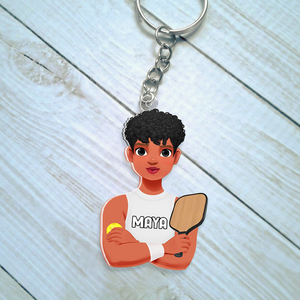 Personalized Gifts For Pickleball Lover Keychain 013QHHU220125PA - Keychains - GoDuckee