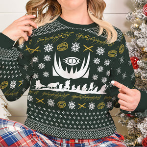 Gift For Movie Fans, Personalized Knitted Ugly Sweater, TV Series Fan Sweater, Christmas Gift 01HUXX280923 - AOP Products - GoDuckee