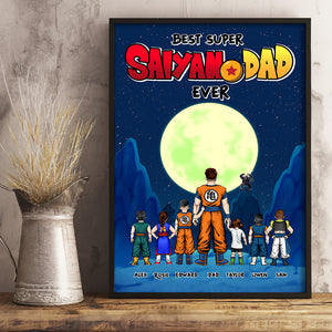 Best Dad Ever, Personalized Canvas Poster, Gift For Dads, 01huhu010623hh - Poster & Canvas - GoDuckee