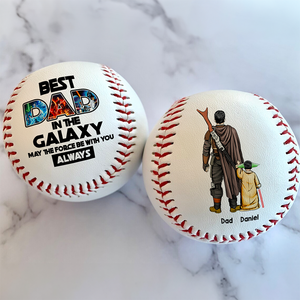 Personalized Gift For Dad Baseball Mother's Day - Best Dad In The Galaxy 062ACHU050425HHHG - Baseball - GoDuckee
