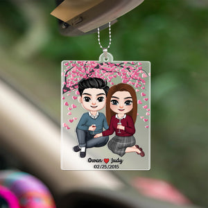 Couple-Personalized Ornament - Acrylic Custom Shape Ornament- Gift For Her/ Gift For Him- Car Ornament - Ornament - GoDuckee
