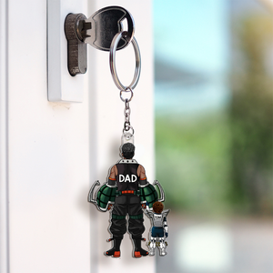 Super Dad Keychain - Personalized Gifts For Dad 01qhhu200525 - Keychains - GoDuckee