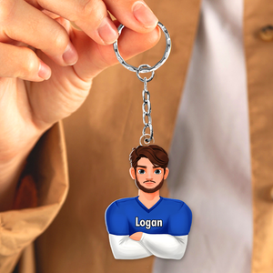 Personalized Gifts For Football Lover Keychain 033QHHU200125HG - Keychains - GoDuckee