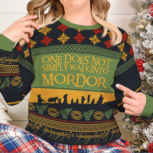 Gift For Movie Fans, Personalized Knitted Ugly Sweater, TV Series Fan Sweater, Christmas Gift 01HUXX280923 - AOP Products - GoDuckee