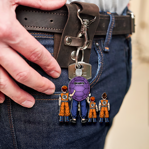 The Power Dad Acrylic Keychain - Personalized Gifts For Father 04QHHU020525HH - Keychains - GoDuckee