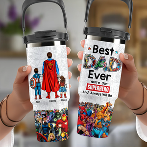 Personalized Gifts For Dad Tumbler Cup Super Dad 012ACHU010425PA - Tumbler Cup - GoDuckee