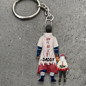 Anime Dad Keychain - Personalized Gifts For Dad 01qhhu120525pa - Keychains - GoDuckee
