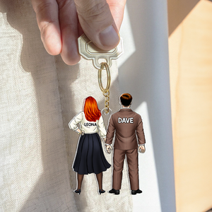 Personalized Gifts For Couple Keychain 14qhhu110125pa - Keychains - GoDuckee