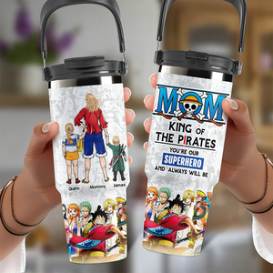 Personalized Gifts For Mom Tumbler Cup Mother's Day Pirate Mom 021ACHU010425PA - Tumbler Cup - GoDuckee