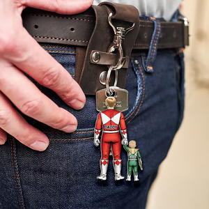 The Mighty Dad Acrylic Keychain - Personalized Gifts For Father 05QHHU020525HH - Keychains - GoDuckee