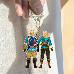 Personalized Gifts For Couple Keychain 05HUQH100124HG - Keychains - GoDuckee
