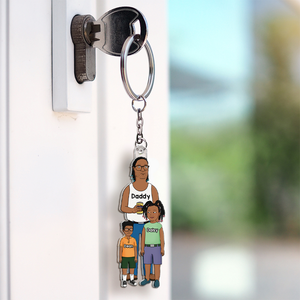 Funny Dad Acrylic Keychain - Personalized Gift For Dad 02QHHU210525HG - Keychains - GoDuckee