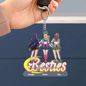 Personalized Gifts For Friends Keychain Besties Forever 01QHHN200224HH - Keychains - GoDuckee