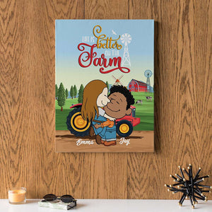 Personalized Gifts For Couple Poster Better On The Farm 05XQMH150125HG - Poster & Canvas - GoDuckee