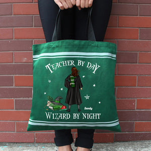 Teacher By Day, Gift For Teacher, Personalized Tote Bag, Wizard Tote Bag 01HUHN050723TM - Tote Bag - GoDuckee