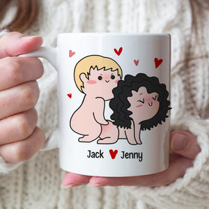 Couple, Roses Are Red The Morning Is Foggy, Personalized Mug, Couple Gifts - Coffee Mug - GoDuckee