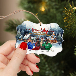 Friendship isn't a big thing, It's a million little things, Personalized Ornament, Christmas Gift For Friends - Ornament - GoDuckee