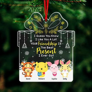 The Best Present I Ever Got-Personalized Acrylic Ornament- Gift For Friends- Christmas Gift-PW17-AONMT- 01kaqn031123 - Ornament - GoDuckee