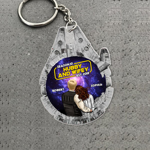 Hubby And Wifey-Personalized Couple Keychain-Gift For Him - Gift For Her - Anniversary Gift Idea PW-KCH-04qhqn250723hh - Keychains - GoDuckee