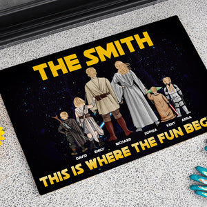 Personalized Gifts For Family Doormat The Fun 01htqn200224dahhhg - Doormats - GoDuckee