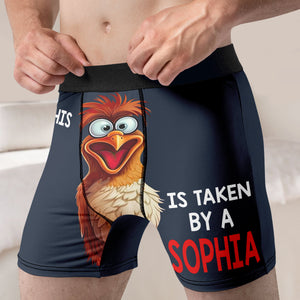 Funny Couple, Custom Photo Men Boxer Briefs, Gift For Valentine's Day, Couple Gift - Boxer Briefs - GoDuckee