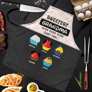 Personalized Gifts For Grandma Aprons Sweetest Grandma Ever 04qhqn150124qnpa - Aprons - GoDuckee