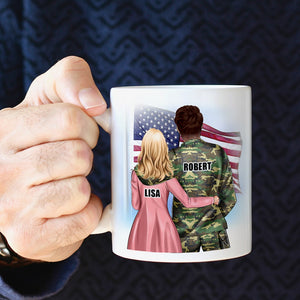 He Is The Fire In My Heart-Personalized Coffee Mug - Gift For Couple- 04ntqn040323tm - Coffee Mug - GoDuckee