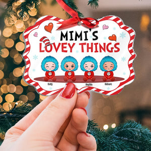Mimi's Lovey Things-Personalized Medallion Acrylic Ornament- Gift For Grandma- Christmas Gift-PW-04ohqn171023ha - Ornament - GoDuckee