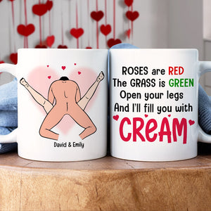 Personalized Gifts For Couple Coffee Mug I'll Fill You With Cream - Coffee Mugs - GoDuckee