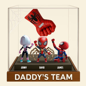 Spider Team Plaque Personalized Gifts For Dad 03natn190525 - Shaped Plaques - GoDuckee