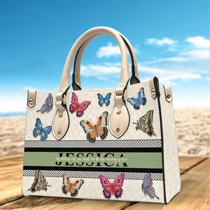 My Darling Wife, You Taught Me The True Meaning Of Love- Personalized Leather Bag- Gift For Wife - Leather Bag - GoDuckee