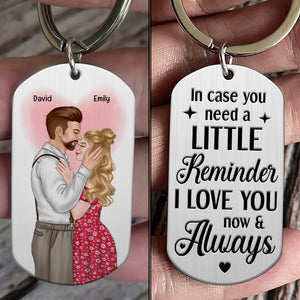 Couple, In Case You Need A Little Reminder, Personalized Keychain, Couple Gifts - Keychains - GoDuckee
