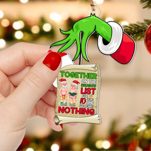 Couple, We Regret Nothing, Personalized Ornament, Christmas Gifts For Couple, 06OHPO161023DA - Ornament - GoDuckee