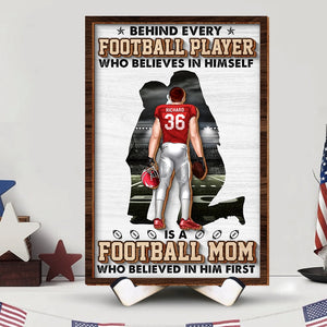 Personalized Gifts For Mom Wood Sign Football Mom - Wood Signs - GoDuckee