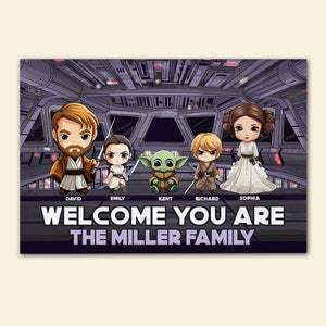 Welcome You Are- Personalized Door Mat- Gift For Family- GO1DOR-02naqn061223 - Doormat - GoDuckee