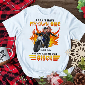 I Do Have My Own Biker- Personalized Sweatshirt-Couple Gift- Biker Couple Sweatshirts - Shirts - GoDuckee