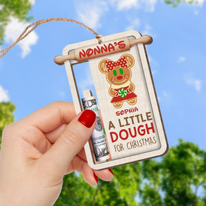 A Little Dough For Christmas-Personalized Money Holder Wood Ornament - Gift For Family- PW17-ORNM-WOOD-05htqn141123 - Ornament - GoDuckee