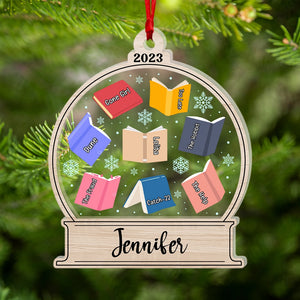 Book Lover-Personalized 2 Layer Mix Ornament-Gift For Book Lover- Christmas Gift - Ornament - GoDuckee