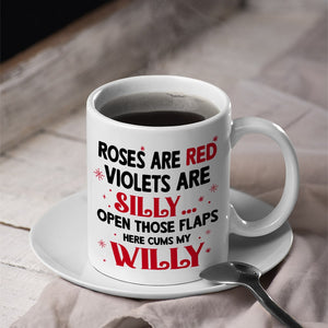Couple, Roses Are Red Here, Personalized Coffee Mug, Christmas Gifts For Couple - Coffee Mug - GoDuckee