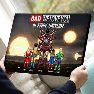 Father, Dad We Love You, Personalized Poster, Gifts For Dad, 01NAHN260523TM - Poster & Canvas - GoDuckee