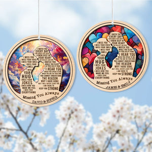 Missing You Always-HAPYC - Custom Shape Acrylic Wind Chimes- Husband Memorial Wind Chimes - Wind Chimes - GoDuckee