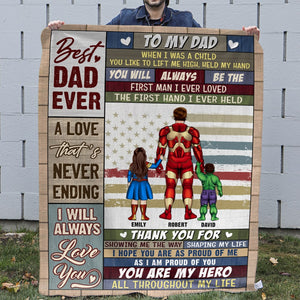 Father's day- 02naqn210423tm Personalized Blanket - Blanket - GoDuckee