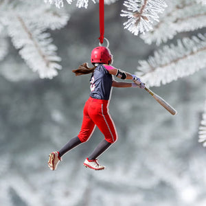 Personalized Custom Photo Ornament, Christmas Gift For Baseball Lovers - Ornament - GoDuckee