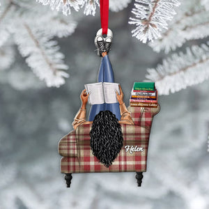 The Reader, Personalized Book Title Ornament, Christmas Gifts For Book Lovers - Ornament - GoDuckee