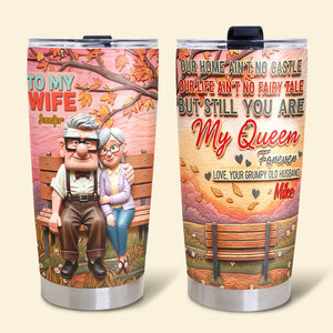 You're My Queen Forever Personalized Gifts For Wife Tumbler 05natn190625 - Tumbler Cup - GoDuckee