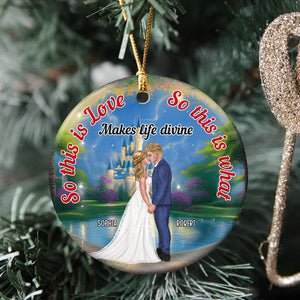 Couple, This Is Love, Personalized Ornament, Christmas Gifts For Couple, 03OHPO031123PA - Ornament - GoDuckee