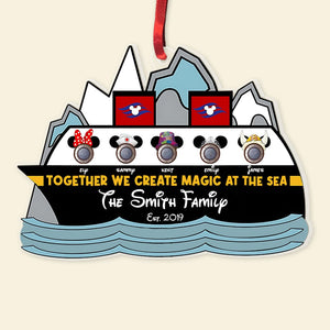 Together We Create Magic At The Sea, Personalized 02OHPU261023 Ornament - Ornament - GoDuckee